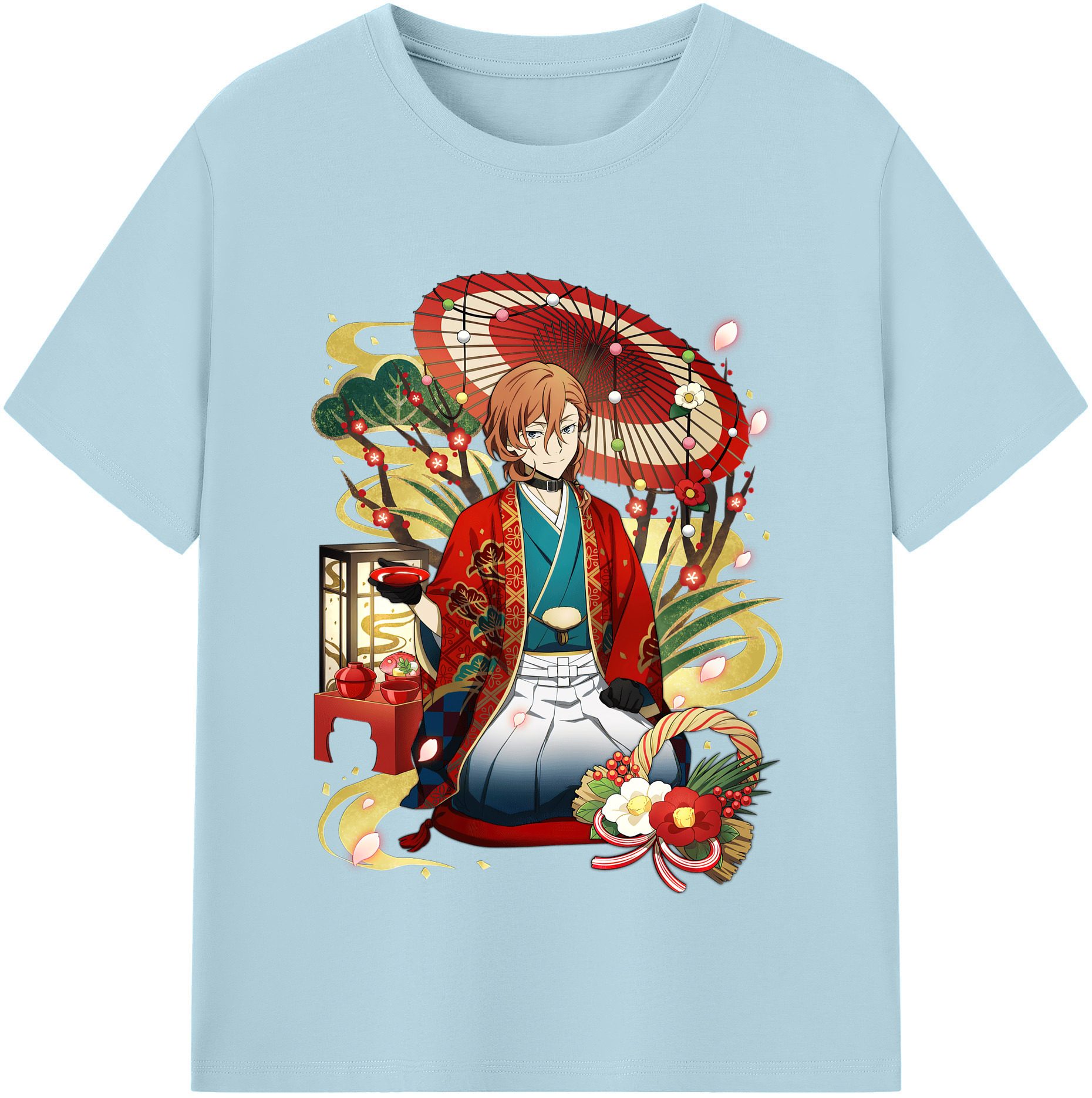 （画像用） 文豪ストレイドッグス Bungo Stray Dogs 綿100％半袖Tシャツ（フロントプリント）